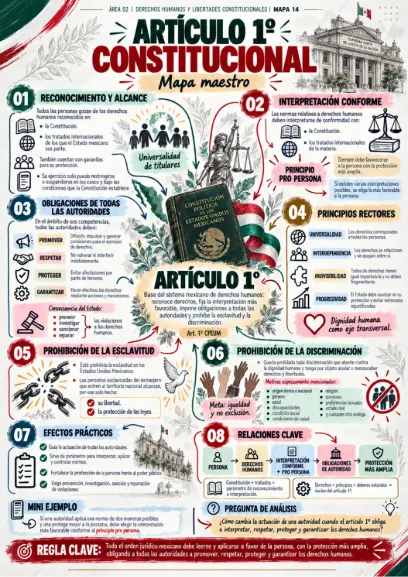 Mapa 14: Artículo 1º constitucional