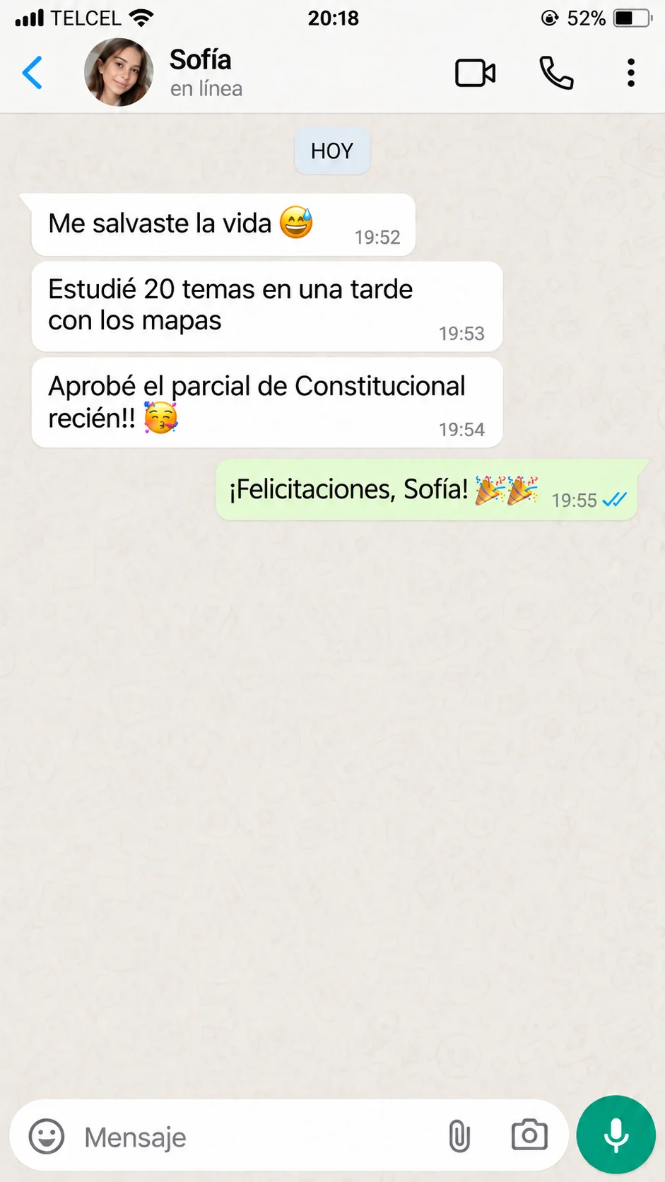 Ejemplo ilustrativo de testimonio 3
